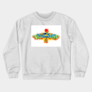 HAWK Emblem of RA Egyptian God Crewneck Sweatshirt